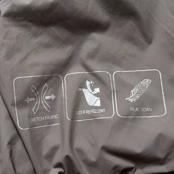 Massimo Dutti Puffer Vest Mens Size L Full-Zip Duck Down Feather Gray NEW - Picture 7 of 7